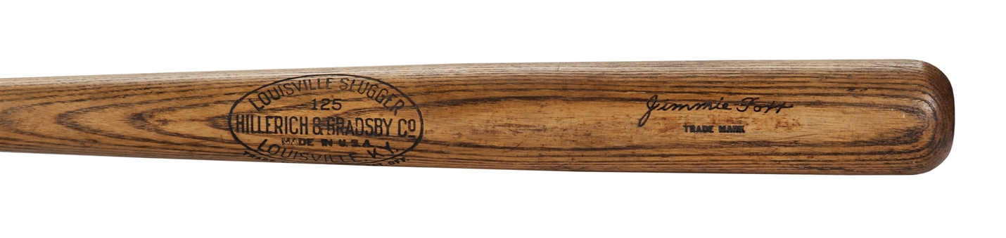 1926-27 Jimmie Foxx Rookie Era Game Used Factory Side Written Hillerich and Bradsby Professional Model Bat (PSA/DNA)